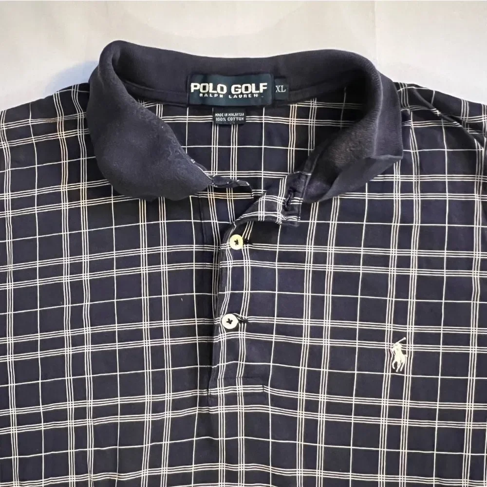 Polo Short Sleeve Men’s Shirt Navy & White